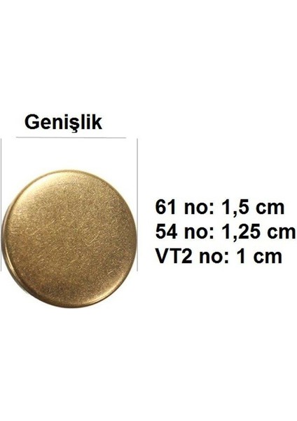 Çıtçıt 54 No Alfa 10 Adet (Leathercraft, Deri Hobi) fiyatları