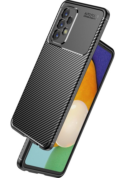 Samsung Galaxy A23 Kılıf Karbon Desenli Lux Negro Silikon