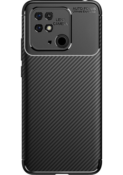 Xiaomi Redmi 10C Kılıf Karbon Desenli Lux Negro Silikon