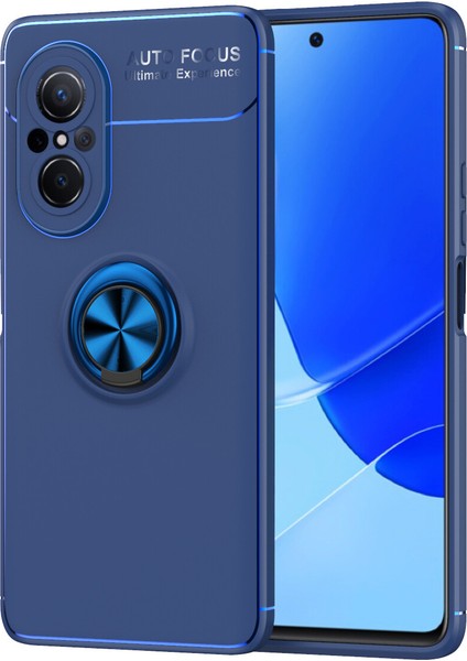 Huawei Nova 9 Se Kılıf Yüzüklü Manyetik Ravel Silikon