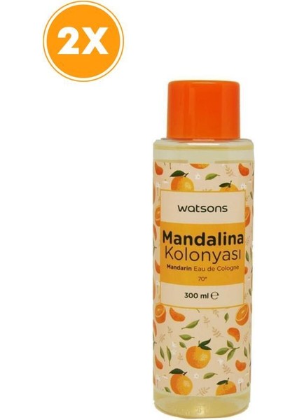 Mandalina Kokulu Kolonya 300 ml X2 Adet