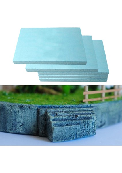 5 Paket 295X395X30MM Köpük Levha Tabakası Modeli Bina Doğal Diy Taban Mavi 29.5X39.5X3CM Mavi indirimleri