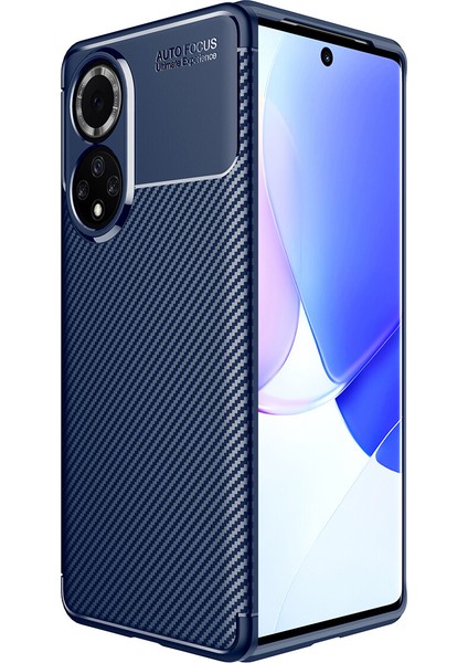 Huawei Nova 9 Kılıf Karbon Desenli Lux Negro Silikon