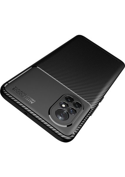 Huawei Nova 8i Kılıf Karbon Desenli Lux Negro Silikon modelleri