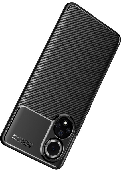 Huawei Nova 9 Kılıf Karbon Desenli Lux Negro Silikon