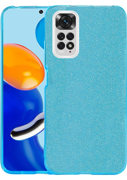 Xiaomi Redmi Note 11 Kılıf Simli Parlak Shining Silikon
