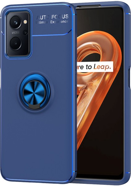 Oppo A96 Kılıf Yüzüklü Manyetik Ravel Silikon