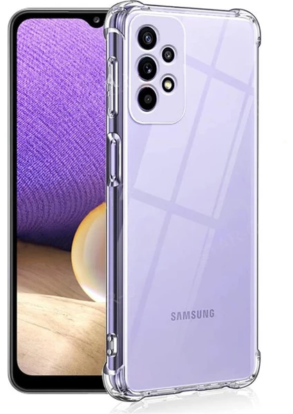 Kny Samsung Galaxy A33 Kılıf Kamera Korumalı Şeffaf Antishock Silikon