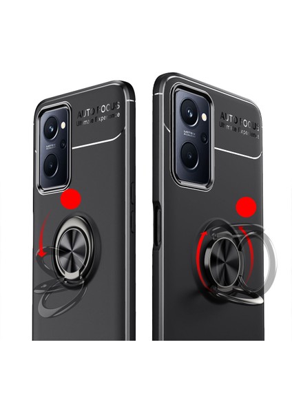 Oppo A96 Kılıf Yüzüklü Manyetik Ravel Silikon fırsatları