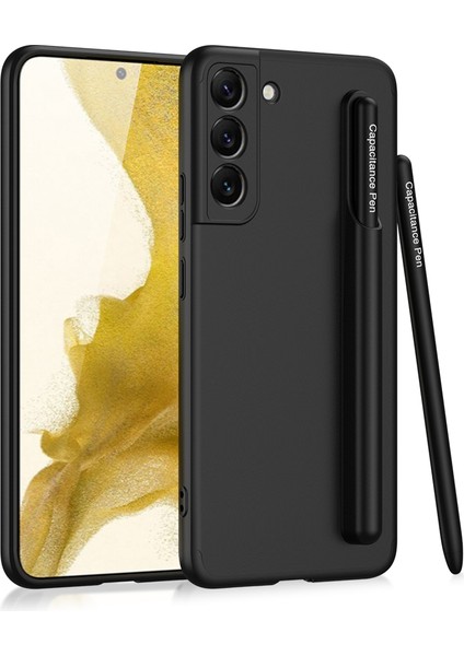 Samsung Galaxy S22 Kılıf Kalem Koymalı Renkli Sert Kıpta Kapak