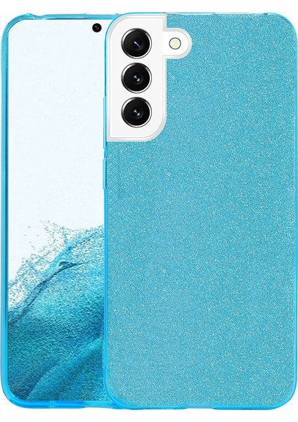 Samsung Galaxy S22 Plus Kılıf Simli Parlak Shining Silikon
