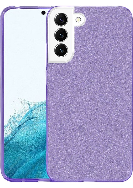Samsung Galaxy S22 Plus Kılıf Simli Parlak Shining Silikon
