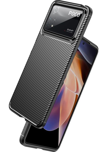 Xiaomi Poco X4 Pro 5g Kılıf Karbon Desenli Lux Negro Silikon fiyatları