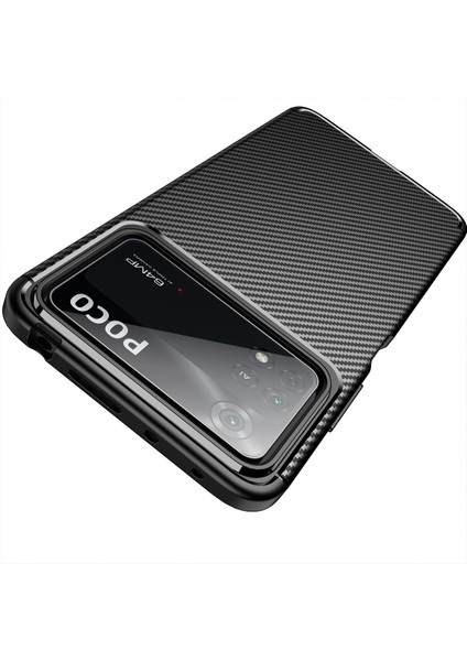 Xiaomi Poco X4 Pro 5g Kılıf Karbon Desenli Lux Negro Silikon fırsatları