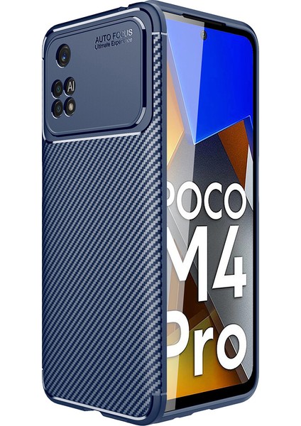 Xiaomi Poco M4 Pro 4g Kılıf Karbon Desenli Lux Negro Silikon