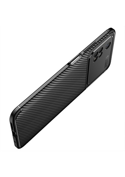 Xiaomi Poco M4 Pro 4g Kılıf Karbon Desenli Lux Negro Silikon