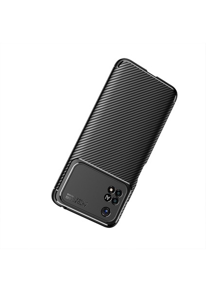 Xiaomi Poco M4 Pro 4g Kılıf Karbon Desenli Lux Negro Silikon