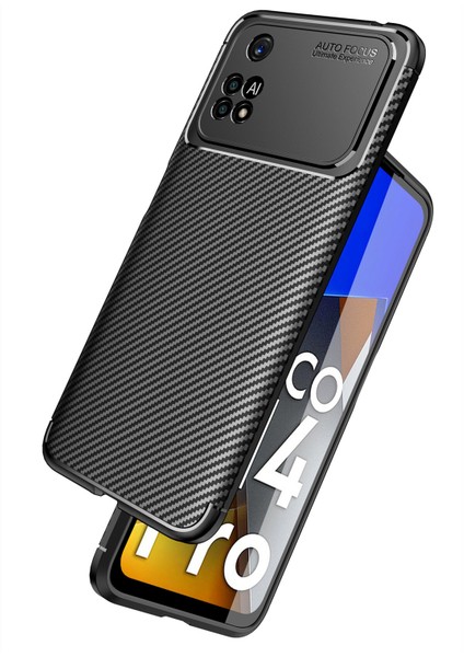 Xiaomi Poco M4 Pro 4g Kılıf Karbon Desenli Lux Negro Silikon fiyatları
