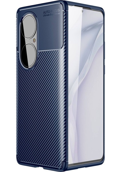 Huawei P50 Pro Kılıf Karbon Desenli Lux Negro Silikon