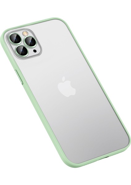 Apple Iphone 12 Pro Max Kılıf Renkli Kenarlı Kamera Lens Koruyuculı Retro Kapak