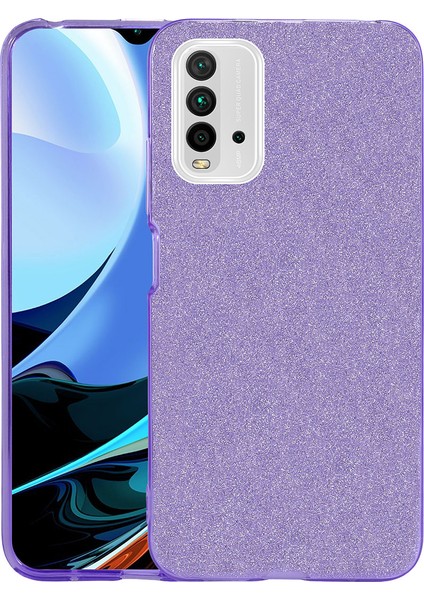 Samsung Galaxy A03S Kılıf Simli Parlak Shining Silikon