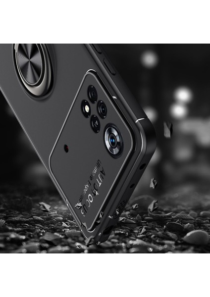Xiaomi Poco M4 Pro 4g Kılıf Yüzüklü Manyetik Ravel Silikon