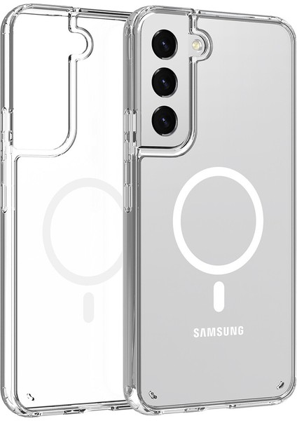Samsung Galaxy S22 Kılıf Ultra Korumalı Şeffaf Magsafeli Tagsafe Silikon