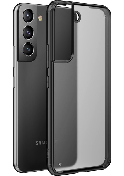 Samsung Galaxy S22 Plus Kılıf Silikon Kenarlı Buzlu Volks Kapak