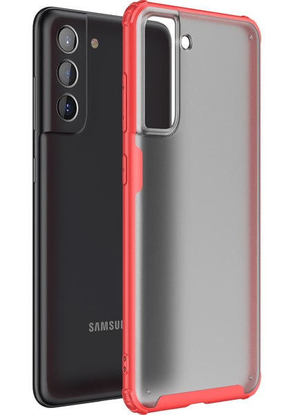 Samsung Galaxy S21 Fe Kılıf Silikon Kenarlı Buzlu Volks Kapak