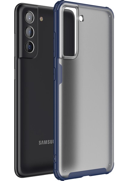 Samsung Galaxy S21 Fe Kılıf Silikon Kenarlı Buzlu Volks Kapak