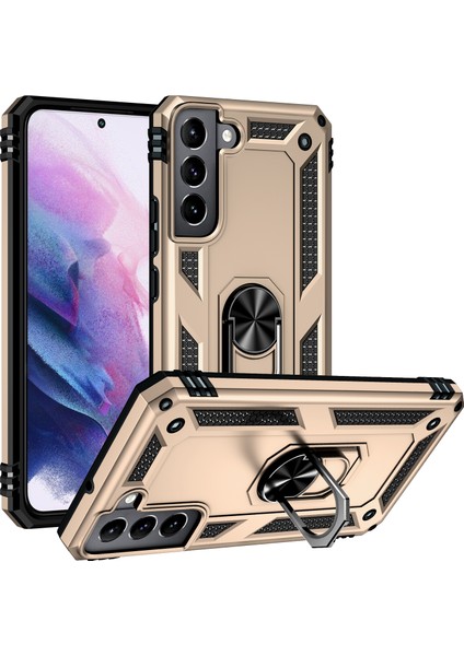 Samsung Galaxy S22 Plus Kılıf Ultra Korumalı Yüzüklü Manyetik Vega Kapak