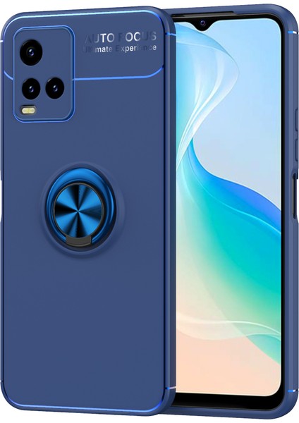 Vivo Y21S Kılıf Yüzüklü Manyetik Ravel Silikon
