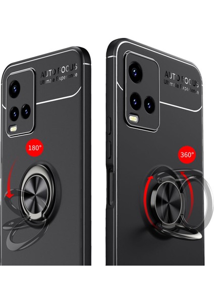 Vivo Y21S Kılıf Yüzüklü Manyetik Ravel Silikon indirimleri
