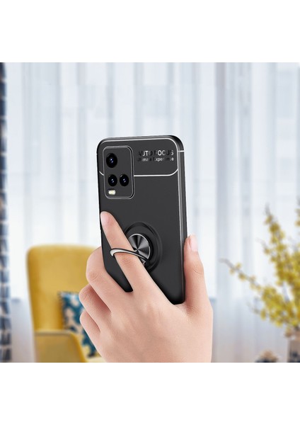 Vivo Y21 Kılıf Yüzüklü Manyetik Ravel Silikon fırsatları