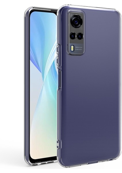 Vivo Y53S Kılıf Ultra Ince Şeffaf Silikon