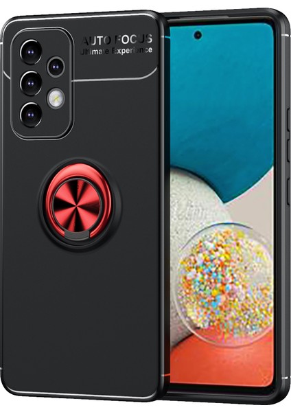 Samsung Galaxy A53 Kılıf Yüzüklü Manyetik Ravel Silikon