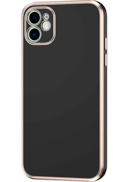 Apple Iphone 12 Kılıf Renkli Parlak Kenarlı Laser Bark Silikon