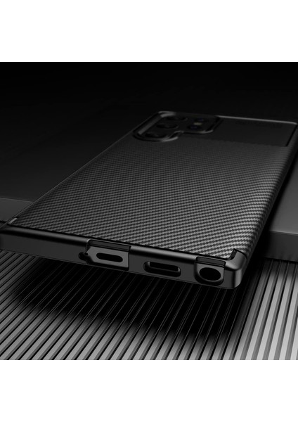 Samsung Galaxy S22 Ultra Kılıf Karbon Desenli Lux Negro Silikon fiyatları