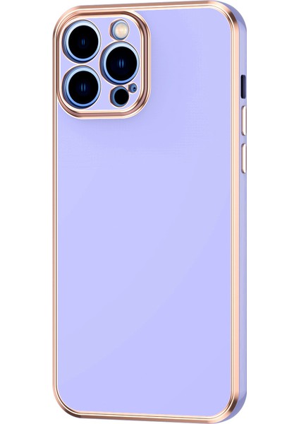 Apple Iphone 13 Pro Max Kılıf Renkli Parlak Kenarlı Laser Bark Silikon