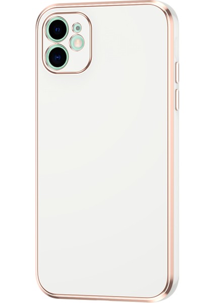 Apple Iphone 12 Kılıf Renkli Parlak Kenarlı Laser Bark Silikon