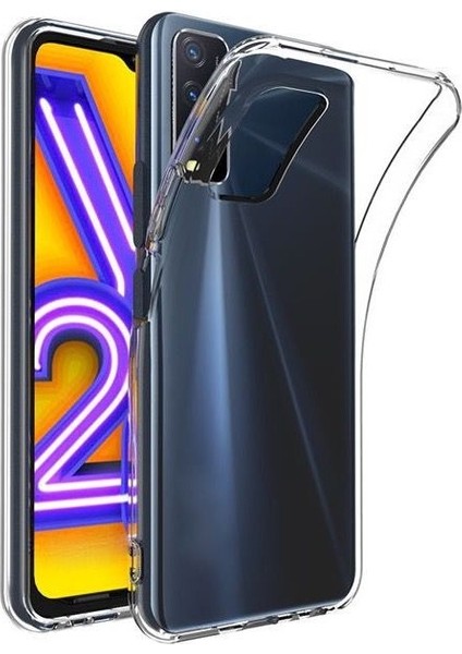 Vivo Y20 Kılıf Ultra Ince Şeffaf Silikon