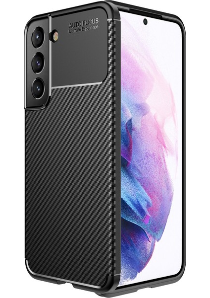 Samsung Galaxy S22 Plus Kılıf Karbon Desenli Lux Negro Silikon
