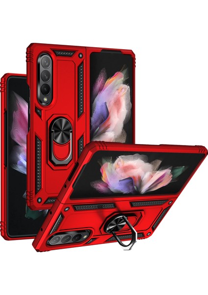 Galaxy Z Fold 3 Kılıf Ultra Korumalı Yüzüklü Manyetik Standlı Vega Kapak