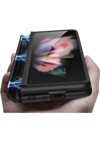 Samsung Galaxy Z Fold 3 Kılıf M-Magnet Katlanabilir 360 Kapak