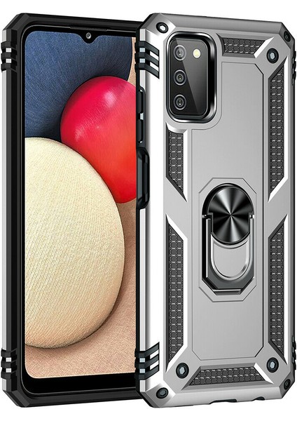 Samsung Galaxy A03S Kılıf Ultra Korumalı Yüzüklü Manyetik Standlı Vega Kapak