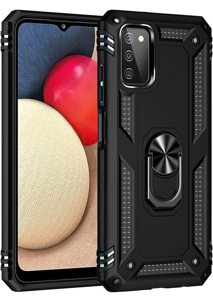 Samsung Galaxy M52 Kılıf Ultra Korumalı Yüzüklü Manyetik Standlı Vega Kapak