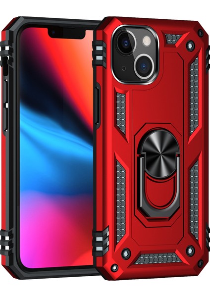 Apple Iphone 13 Mini Kılıf Ultra Koruma Yüzüklü Manyetik Vega Kapak