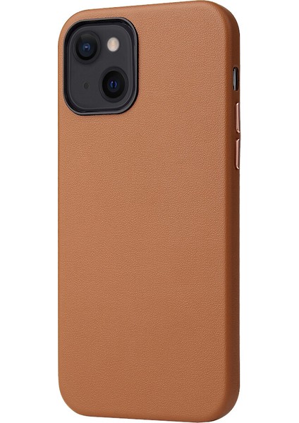 Apple Iphone 13 Mini Kılıf Içi Süet Gerçek Deri Eyzi Kapak