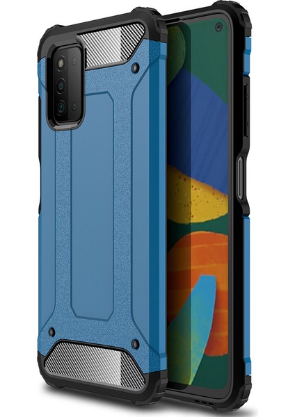 Samsung Galaxy A03S Kılıf Çift Katmanlı Armour Case