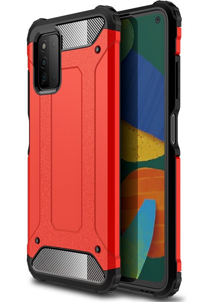 Samsung Galaxy A03S Kılıf Çift Katmanlı Armour Case